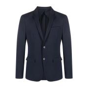 Calvin Klein Marinblå Enradig Blazer Blue, Herr