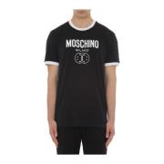 Moschino Svarta T-shirts och Polos Black, Herr