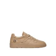 D.a.t.e. Beige Läder Court Sneakers Beige, Herr