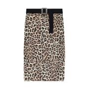 Blugirl Leopardmönstrad kjol Brown, Dam