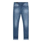 Dondup George Skinny Fit Låg Midja Jeans Blue, Herr