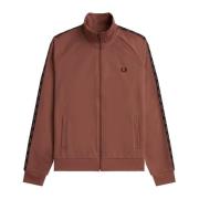 Fred Perry Kontrast Tape Track Jacka Brown, Herr