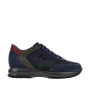 Hogan Interaktiva H Flock Sneakers Blue, Dam