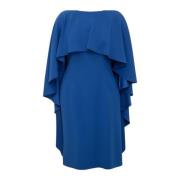 Alberta Ferretti Elegant Elektrisk Blå Klänning Blue, Dam