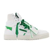 Off White Läder Zip-Tie Sneakers White, Herr