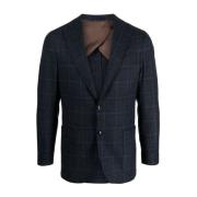 Barba Rutig Ull/Kashmir Blazer Blue, Herr