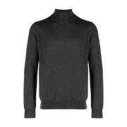 Corneliani Ull Rollneck Sweater Gray, Herr