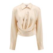 Blumarine Beige Ss24 Damkläder Skjorta Beige, Dam