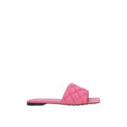 Bottega Veneta Rosa Matelassé Slide Sandaler Pink, Dam