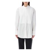 Isabel Marant Ramsey Skjorta med Veckad Krage White, Dam