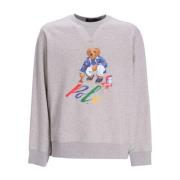 Ralph Lauren Broderad 'Polo Bear' Sweatshirt Gray, Herr