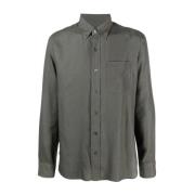 Tom Ford Skjorta med bröstficka, Stilfull uppgradering, 100% Lyocell G...