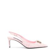 Dolce & Gabbana Rosa platta skor med 6,5 cm klack Pink, Dam