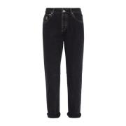 Brunello Cucinelli Slim-Fit Stiliga Jeans Black, Herr