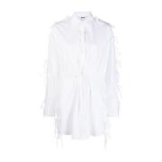 Msgm Shirt Dresses White, Dam