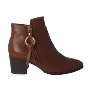 Regarde Le Ciel Heeled Boots Brown, Dam