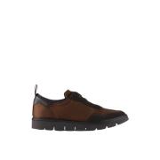 Panchic Brun Nylon och Mocka Slip-On Sko Brown, Herr