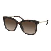 Michael Kors Zermatt Solglasögon i Dark Havana/Light Brown Shaded Brow...