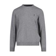 Ralph Lauren Rundhalsstickat Gray, Herr