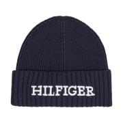 Tommy Hilfiger Höst/Vinter Monotype Beanie Blue, Herr