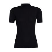 Versace Top med hög hals Black, Dam