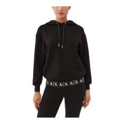 Armani Exchange Damhoodie Black, Dam