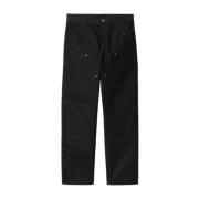 Carhartt Wip Dubbel Knäbyxa i Svart Rigid Black, Herr