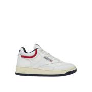 Autry Högtoppade sneakers i vintagestil White, Dam