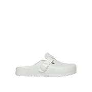 Birkenstock Bostontofflor i gummi White, Dam