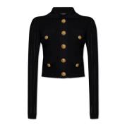 Balmain Kort kofta Black, Dam