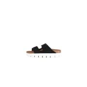 Birkenstock High Heel Sandals Black, Dam