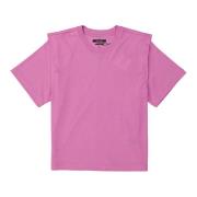 Isabel Marant Étoile Rosa T-shirt i 100% bomull med korta ärmar Pink, ...