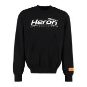 Heron Preston Svart Logotröja för Män Black, Herr