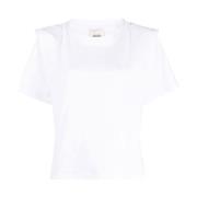 Isabel Marant Étoile Vit Zelitos Tee Shirt White, Dam