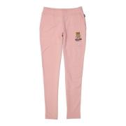 Moschino Rosa Logo Sweatpants för Kvinnor Pink, Dam