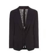 Dolce & Gabbana Svart Blazer med Kavajkrage för Män Black, Herr
