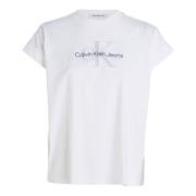 Calvin Klein Monologo Vita T-shirts White, Dam