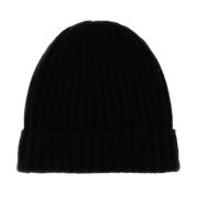 Fedeli Svart Cashmere Beanie Mössa Black, Herr