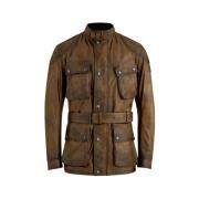 Belstaff Handvaxad läderjacka med unik patina Brown, Herr