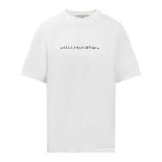 Stella McCartney Logo Crew-neck Tee Shirt White, Dam