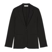 Marc O'Polo Vanlig jerseyblazer Black, Dam