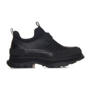 Alexander McQueen Svarta Slip-On Sneakers med Dragkedjedetalj Black, H...