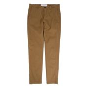 Department Five Klassisk Skuren Bomull Chino Brown, Herr