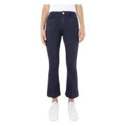 Seafarer Francoise Flared Jeans med Logodetaljer Blue, Dam