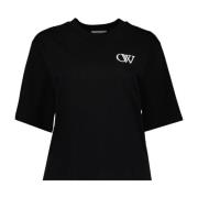 Off White Oversized Logo T-shirt Black, Dam