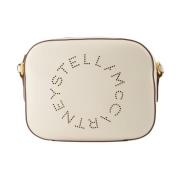 Stella McCartney Perforerad Logo Mini Väska White, Dam