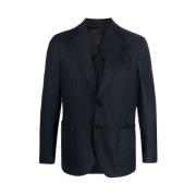 Lardini Randig Ärm Blazer Blue, Herr