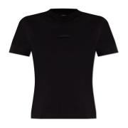 Jacquemus Crewneck T-shirt Black, Dam