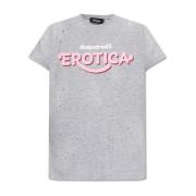 Dsquared2 T-shirt med logotyp Gray, Herr