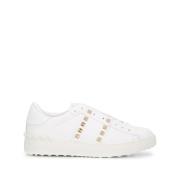 Valentino Rockstud -otitlade sneakers White, Herr